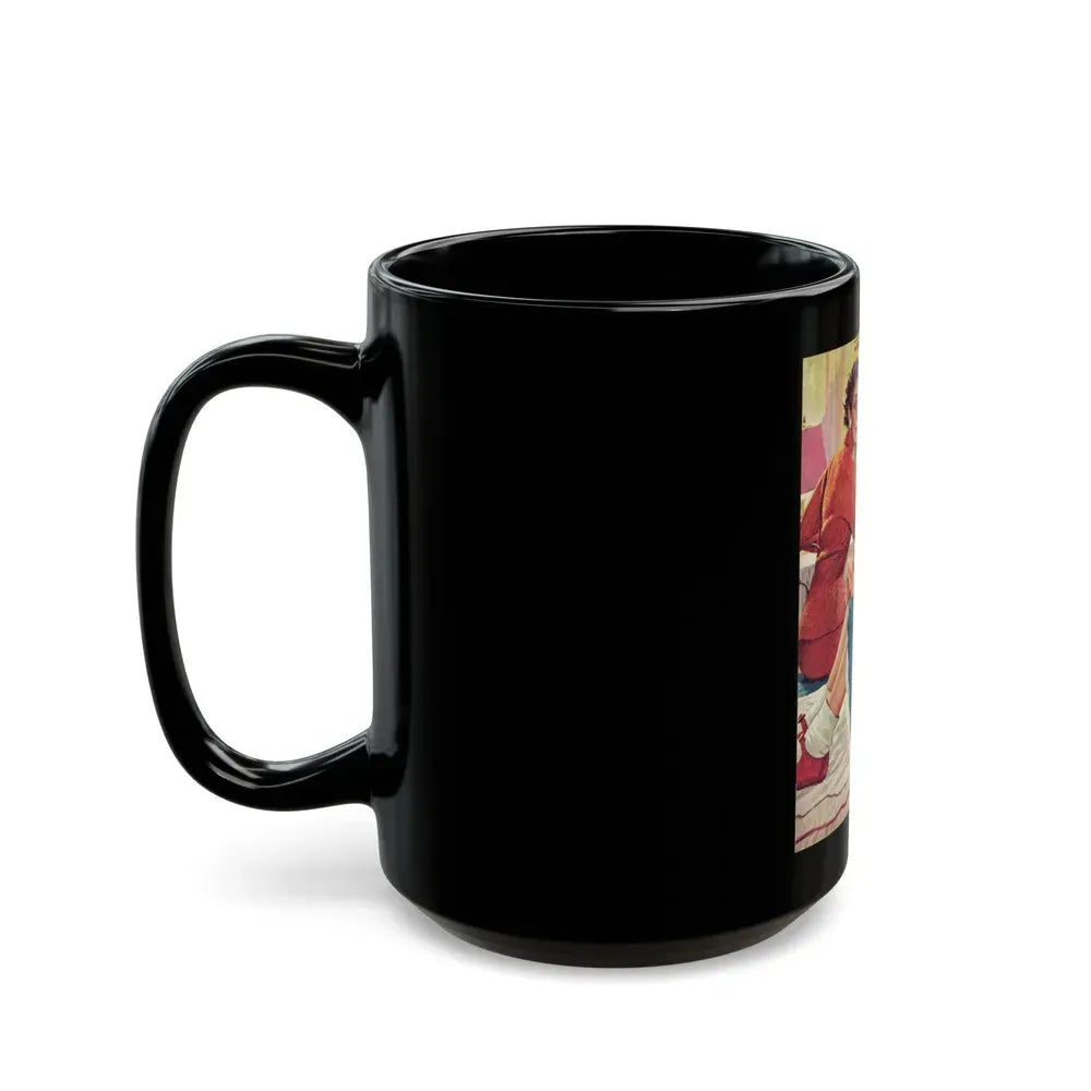 Gift Beyond Price, Redbook, January 1957 - Black Coffee Mug - Go Mug Yourself