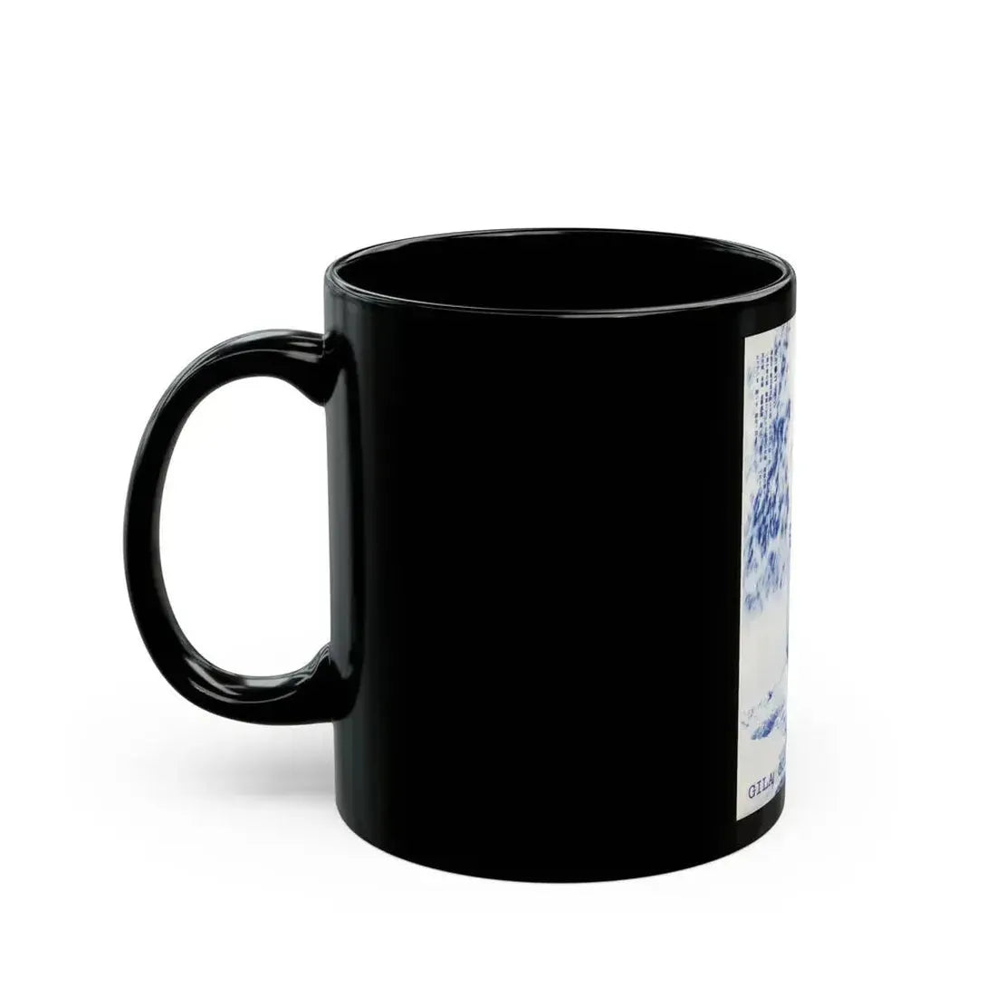 Gila Golan #70 - 7x10 B&W Full Body 2-Piece Bikini Pin-Up Page in Blue Tint from 60's Japanese Mag. Page (Vintage Female Icon) Black Coffee Mug - Go Mug Yourself