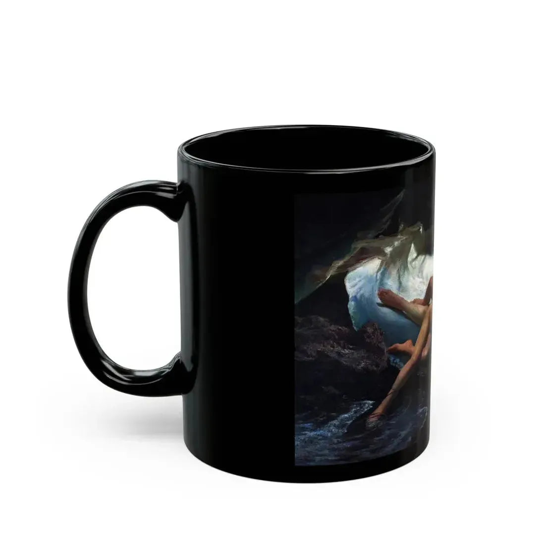 Gioacchino Pagliei (1852-1896) The Naiads - 1881 - Black Coffee Mug - Go Mug Yourself