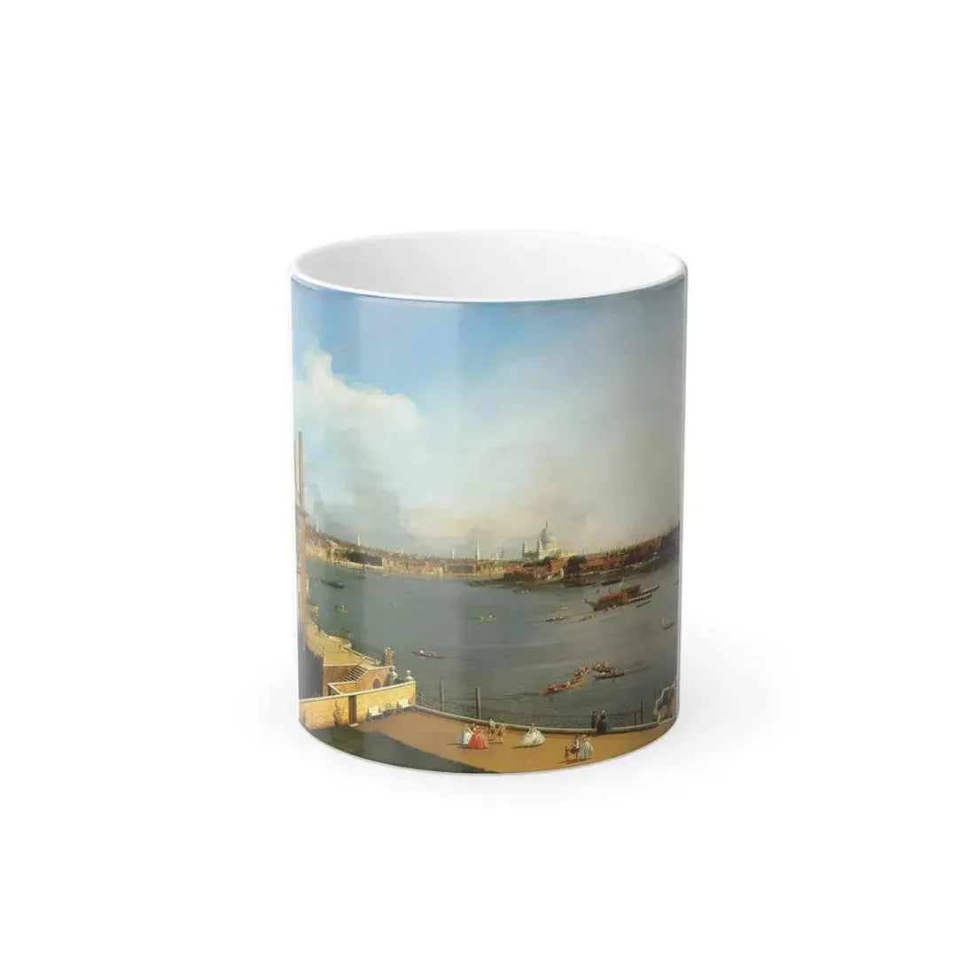 Giovanni Antonio Canal %22Canaletto%22 (1697-1768) The Thames and the City of London from Richmond House-0 - Color Changing Mug 11oz 11oz - Go Mug Yourself