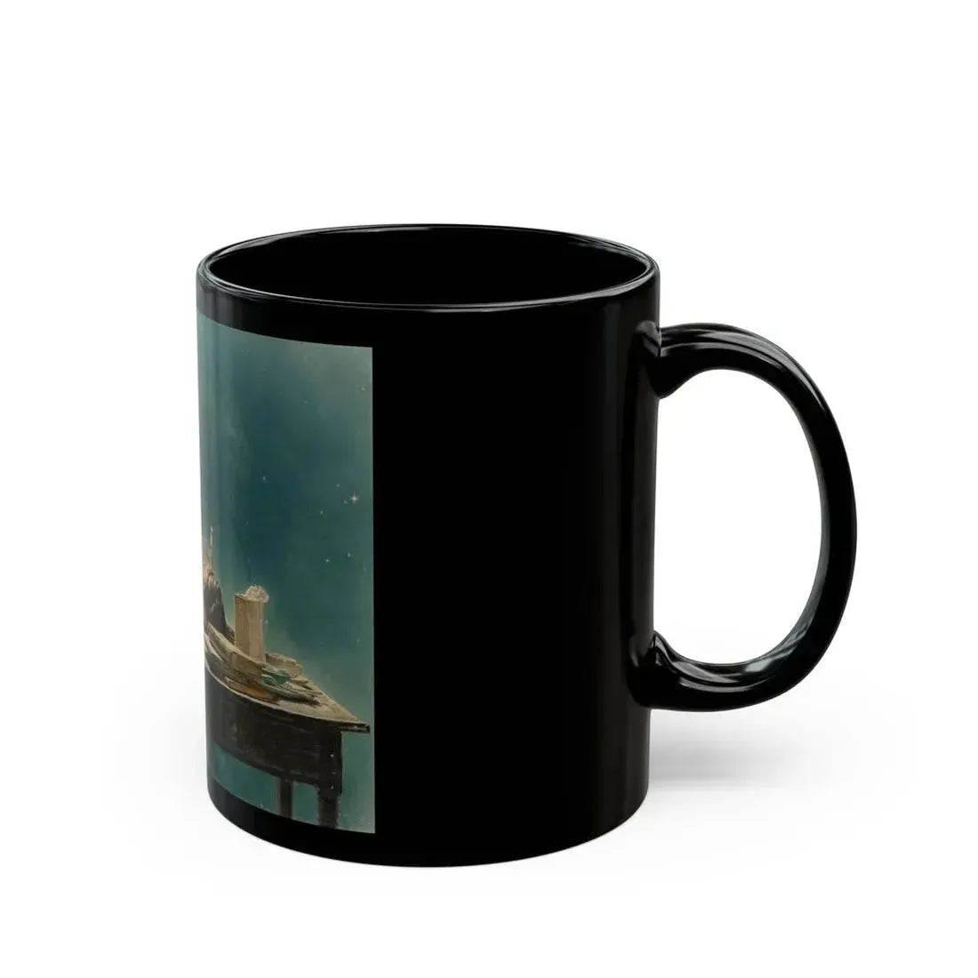 Girl Asleep at Desk - Black Coffee Mug - Go Mug Yourself