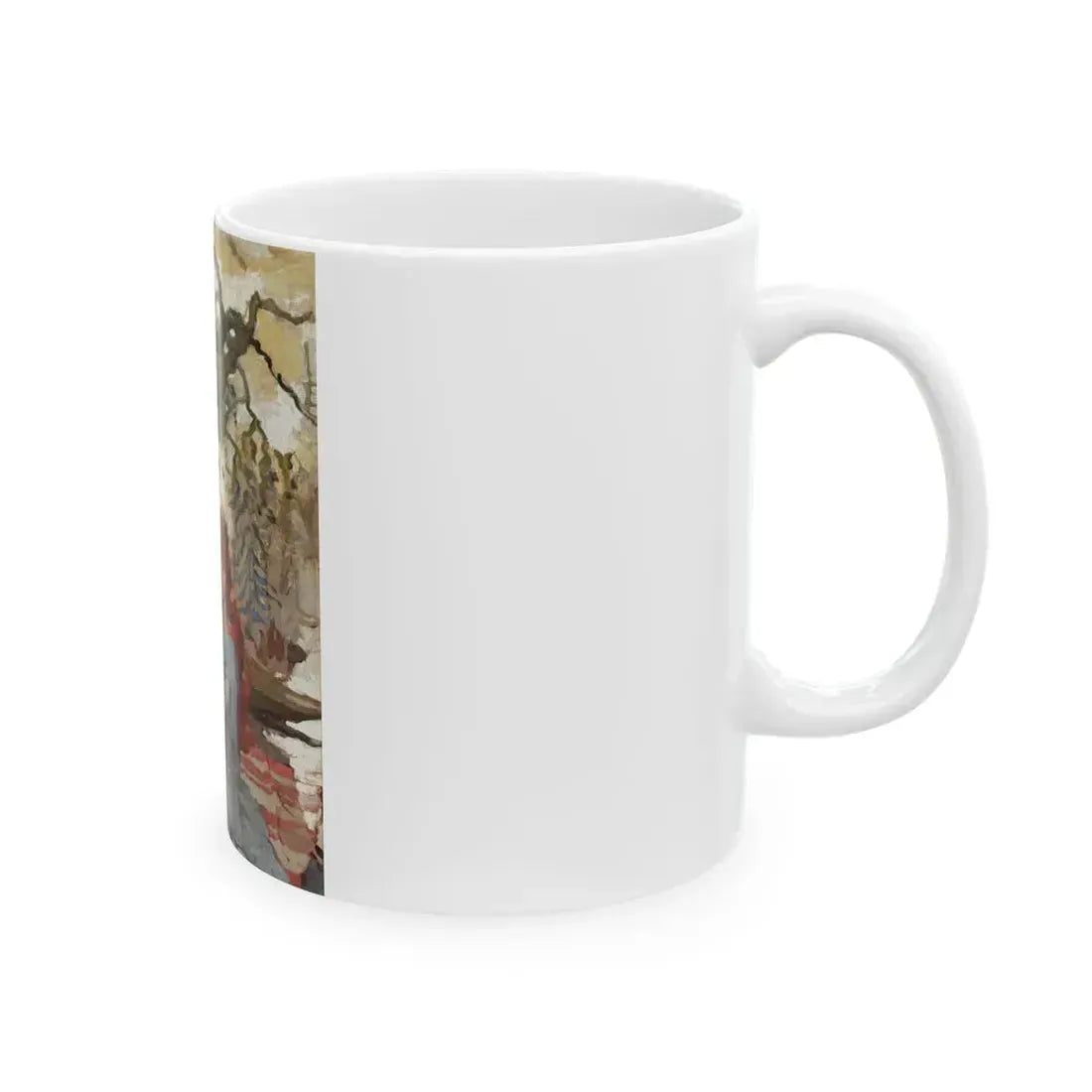 Girl at Cabin - White Coffee Mug - Go Mug Yourself
