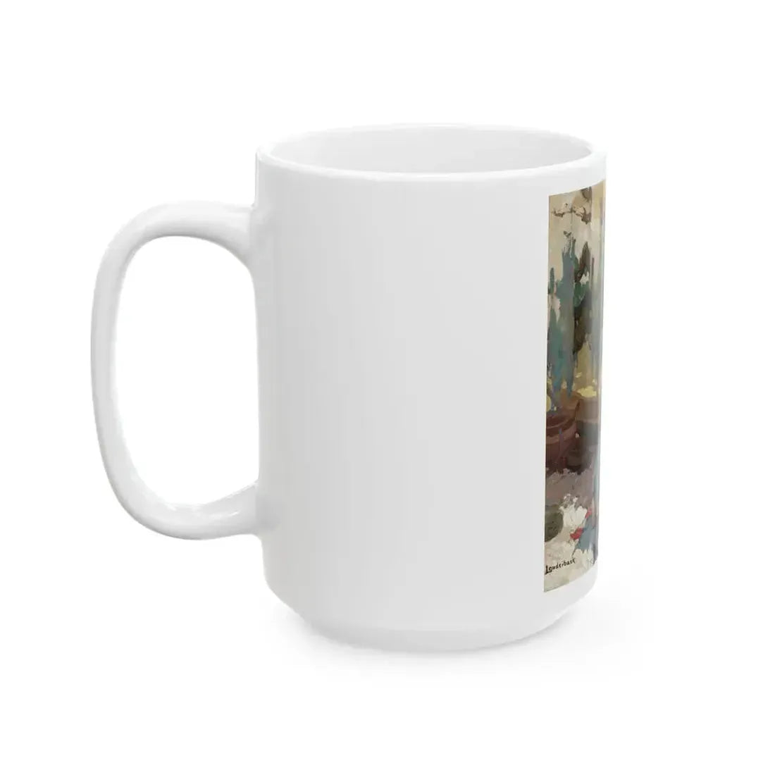 Girl at Cabin - White Coffee Mug - Go Mug Yourself
