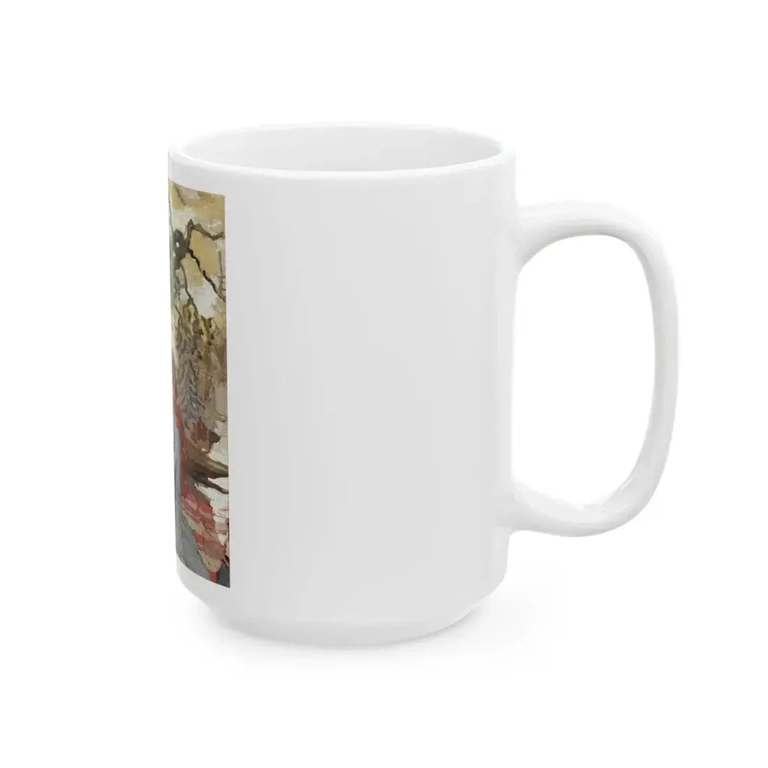 Girl at Cabin - White Coffee Mug - Go Mug Yourself