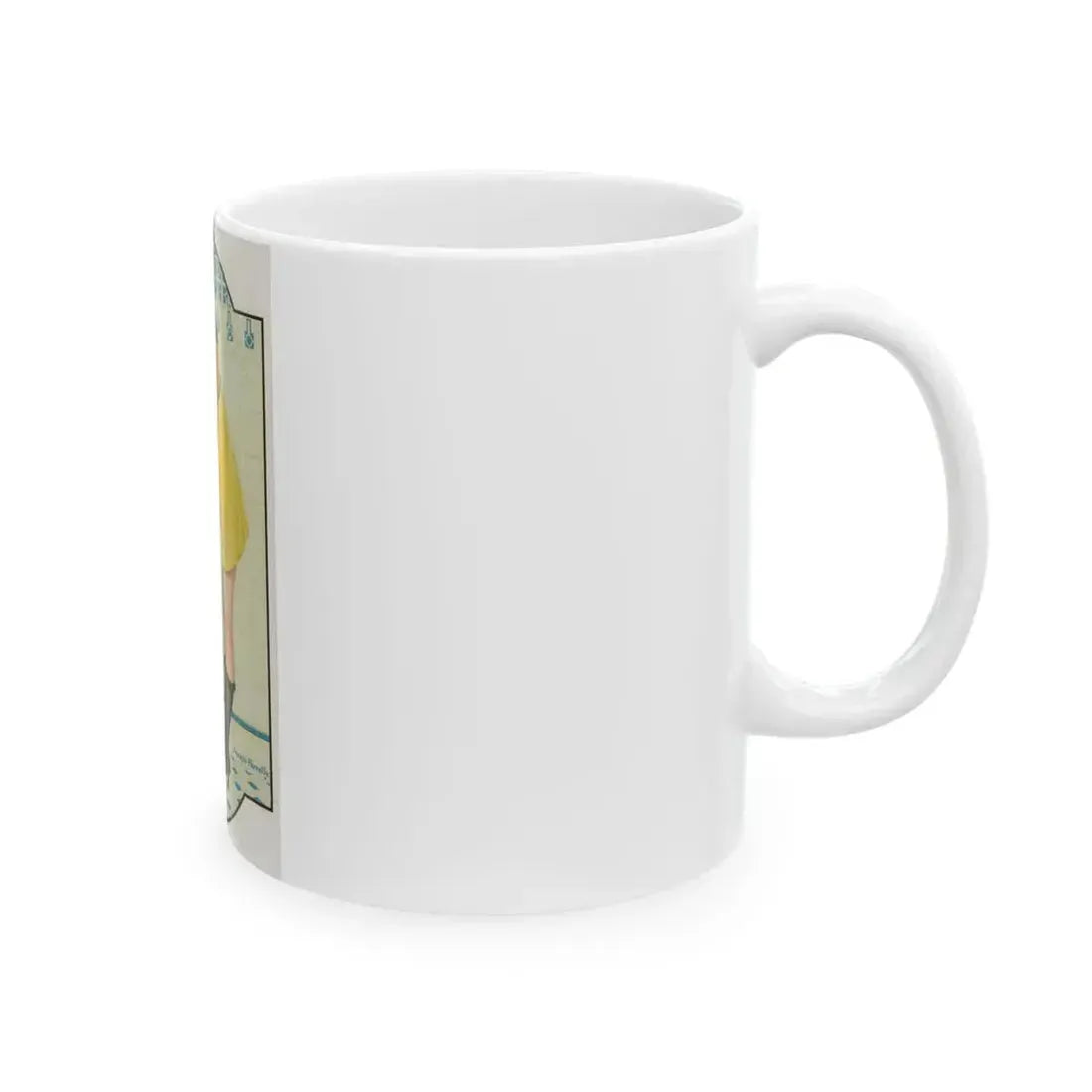 Girl at the Sink - White Coffee Mug - Go Mug Yourself