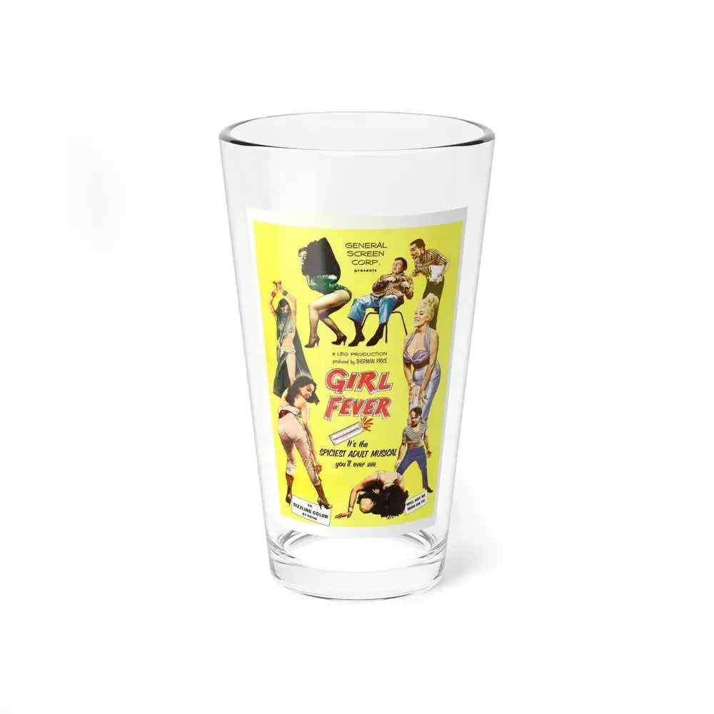 GIRL FEVER 1961 Movie Poster - Pint Glass 16oz 16oz - Go Mug Yourself