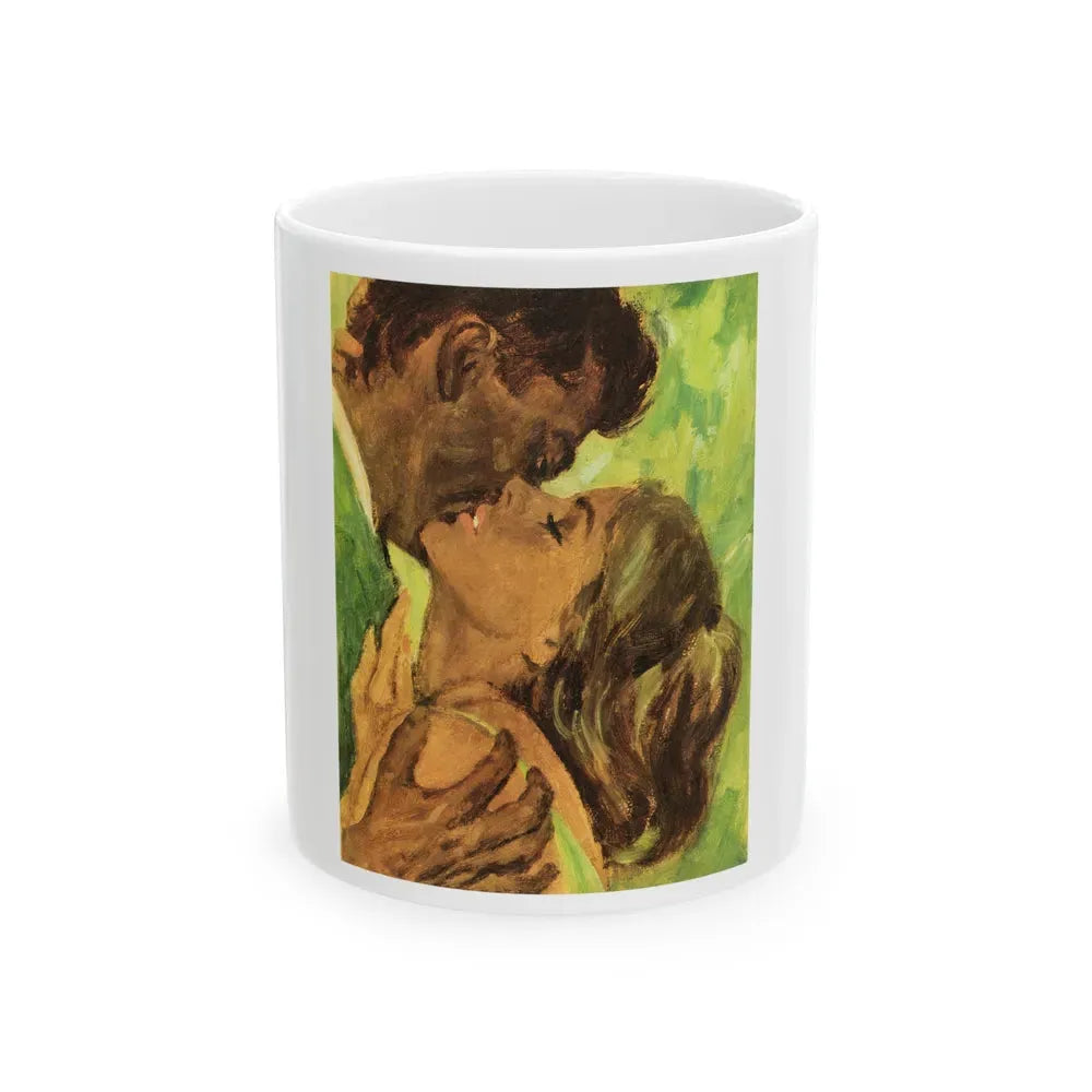 Girl From Paris by Helen Abbott, Woman magazine, 1965 - White Coffee Mug 11oz - Go Mug Yourself