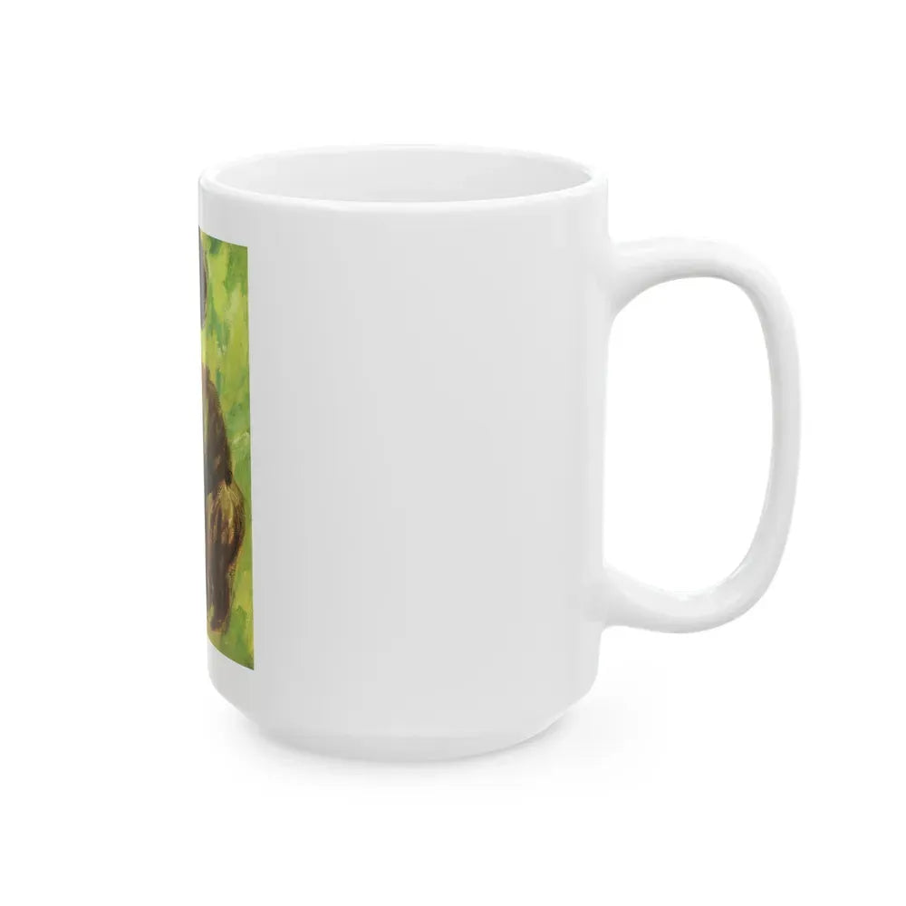 Girl From Paris by Helen Abbott, Woman magazine, 1965 - White Coffee Mug - Go Mug Yourself