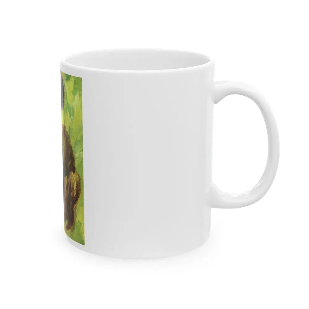 Girl From Paris by Helen Abbott, Woman magazine, 1965 - White Coffee Mug - Go Mug Yourself