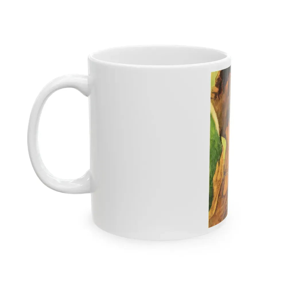 Girl From Paris by Helen Abbott, Woman magazine, 1965 - White Coffee Mug - Go Mug Yourself