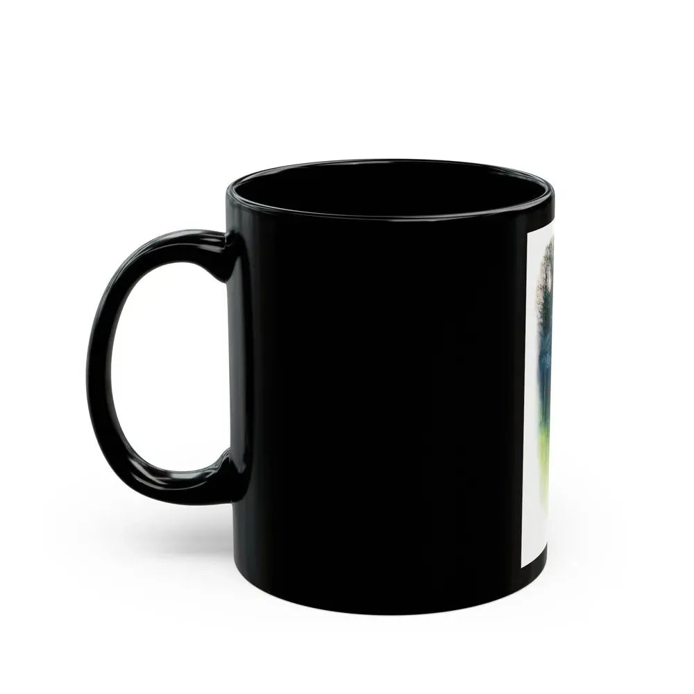 Girl In A Wood by Belinda Brett, Woman's Realm magazine, 1969 - Black Coffee Mug - Go Mug Yourself