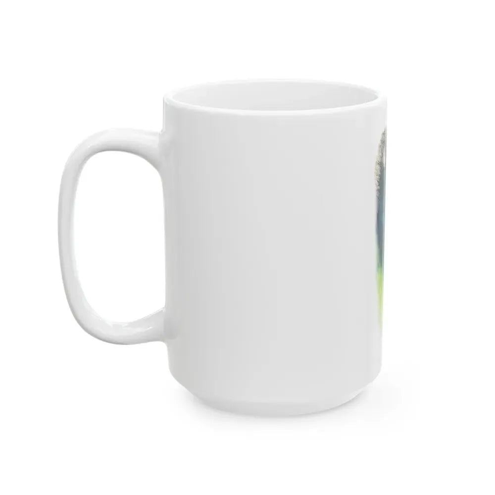 Girl In A Wood by Belinda Brett, Woman's Realm magazine, 1969 - White Coffee Mug - Go Mug Yourself