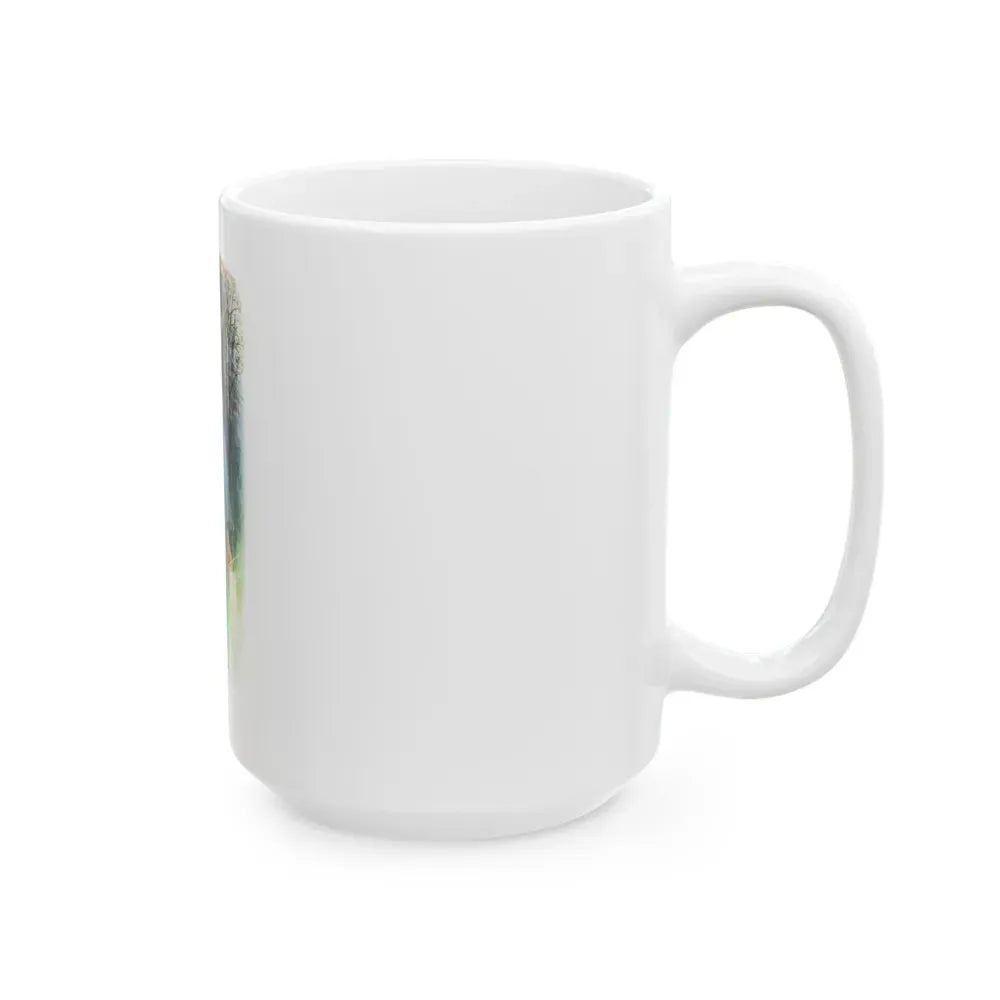 Girl In A Wood by Belinda Brett, Woman's Realm magazine, 1969 - White Coffee Mug - Go Mug Yourself