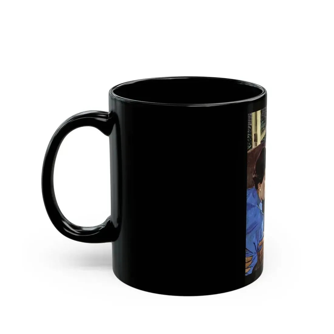 Girl On the Spot (Pt. 1), Redbook, March 1950 - Black Coffee Mug - Go Mug Yourself