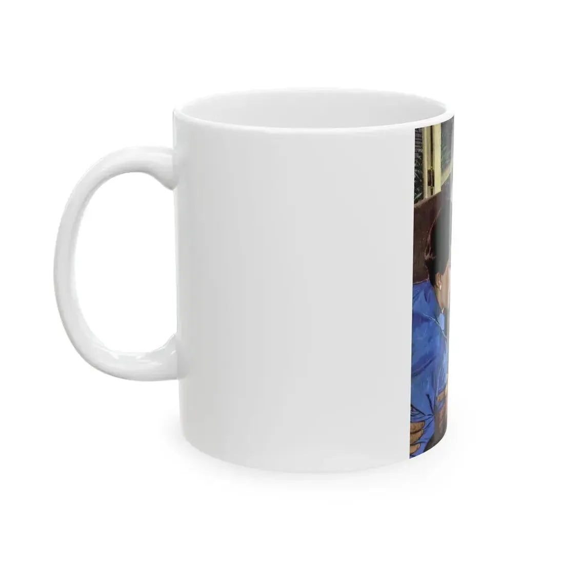 Girl On the Spot (Pt. 1), Redbook, March 1950 - White Coffee Mug - Go Mug Yourself