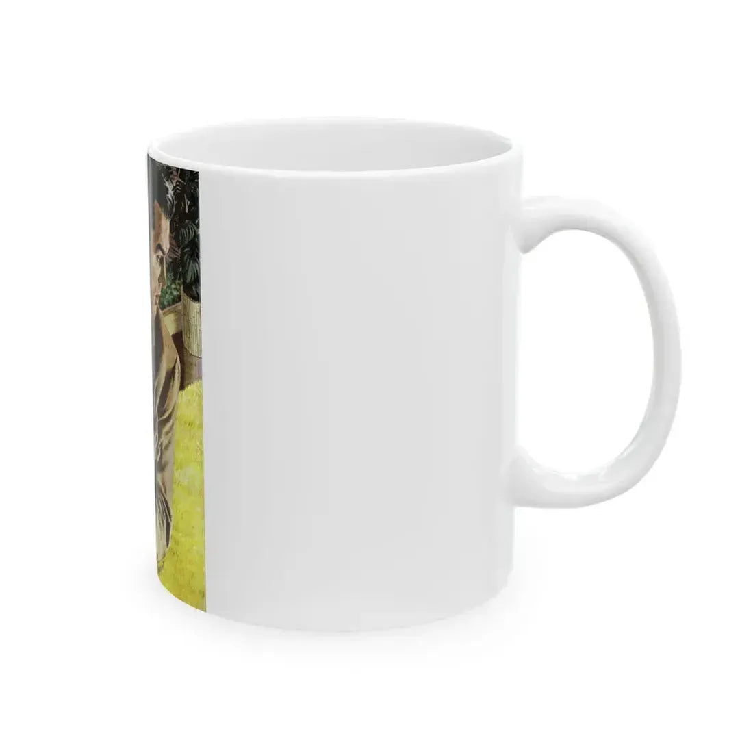 Girl On the Spot (Pt. 1), Redbook, March 1950 - White Coffee Mug - Go Mug Yourself