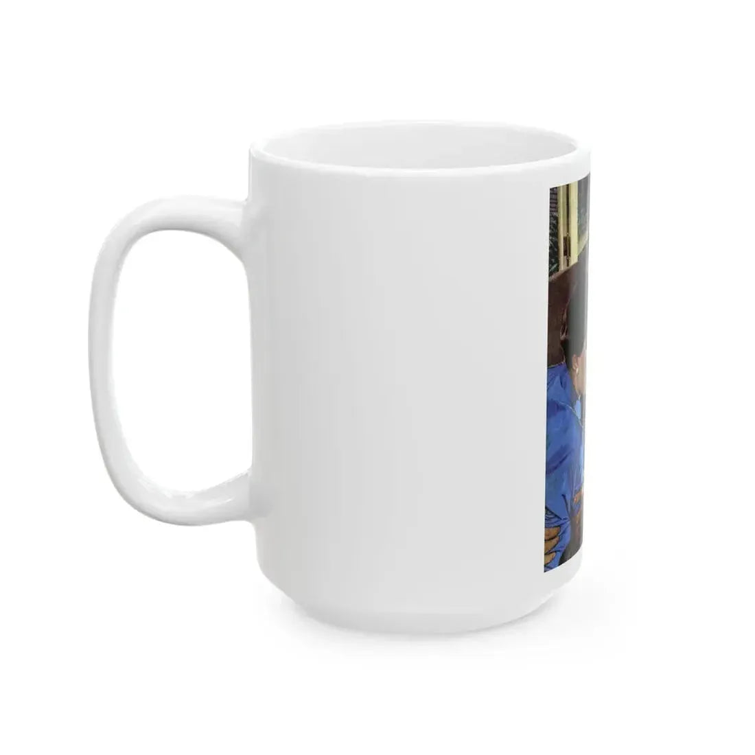 Girl On the Spot (Pt. 1), Redbook, March 1950 - White Coffee Mug - Go Mug Yourself