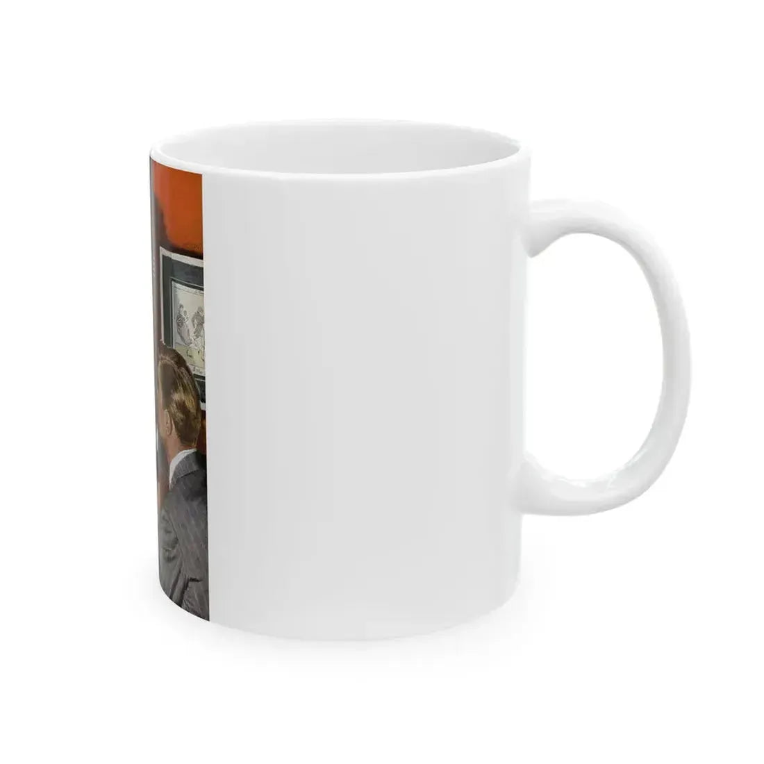 Girl On the Spot (Pt. 2), Redbook, April 1950 - White Coffee Mug - Go Mug Yourself