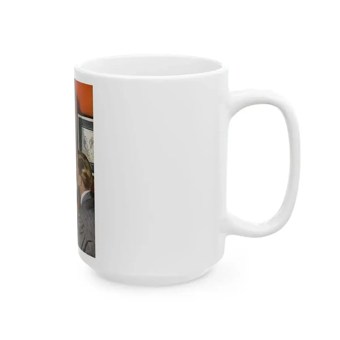 Girl On the Spot (Pt. 2), Redbook, April 1950 - White Coffee Mug - Go Mug Yourself