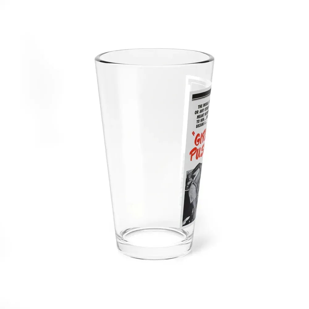 GIRL PUSHER 1968 Movie Poster - Pint Glass 16oz - Go Mug Yourself