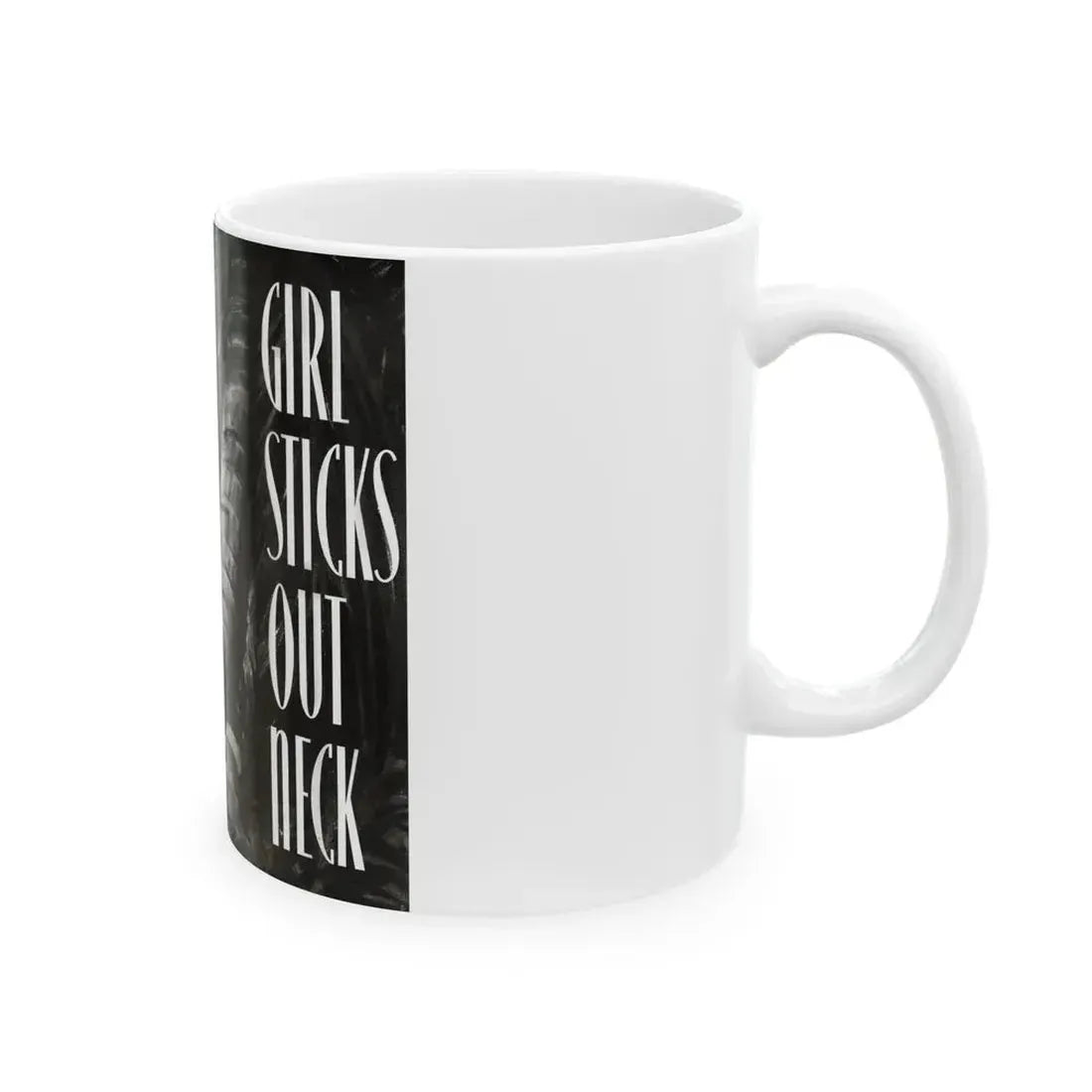Girl Sticks Out Neck, Liberty magazine, March 1, 1941 - White Coffee Mug - Go Mug Yourself