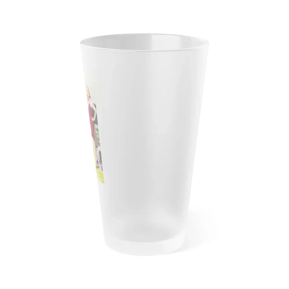 GIRL WITH AN ITCH 1958 Movie Poster - Frosted Pint Glass 16oz - Go Mug Yourself