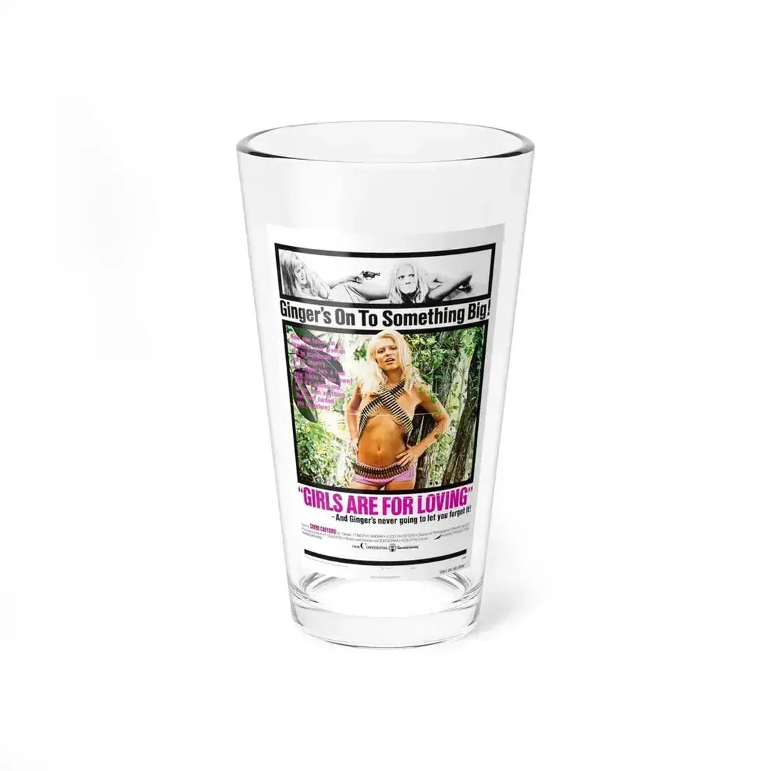 GIRLS ARE FOR LOVING 1973 Movie Poster - Pint Glass 16oz 16oz - Go Mug Yourself