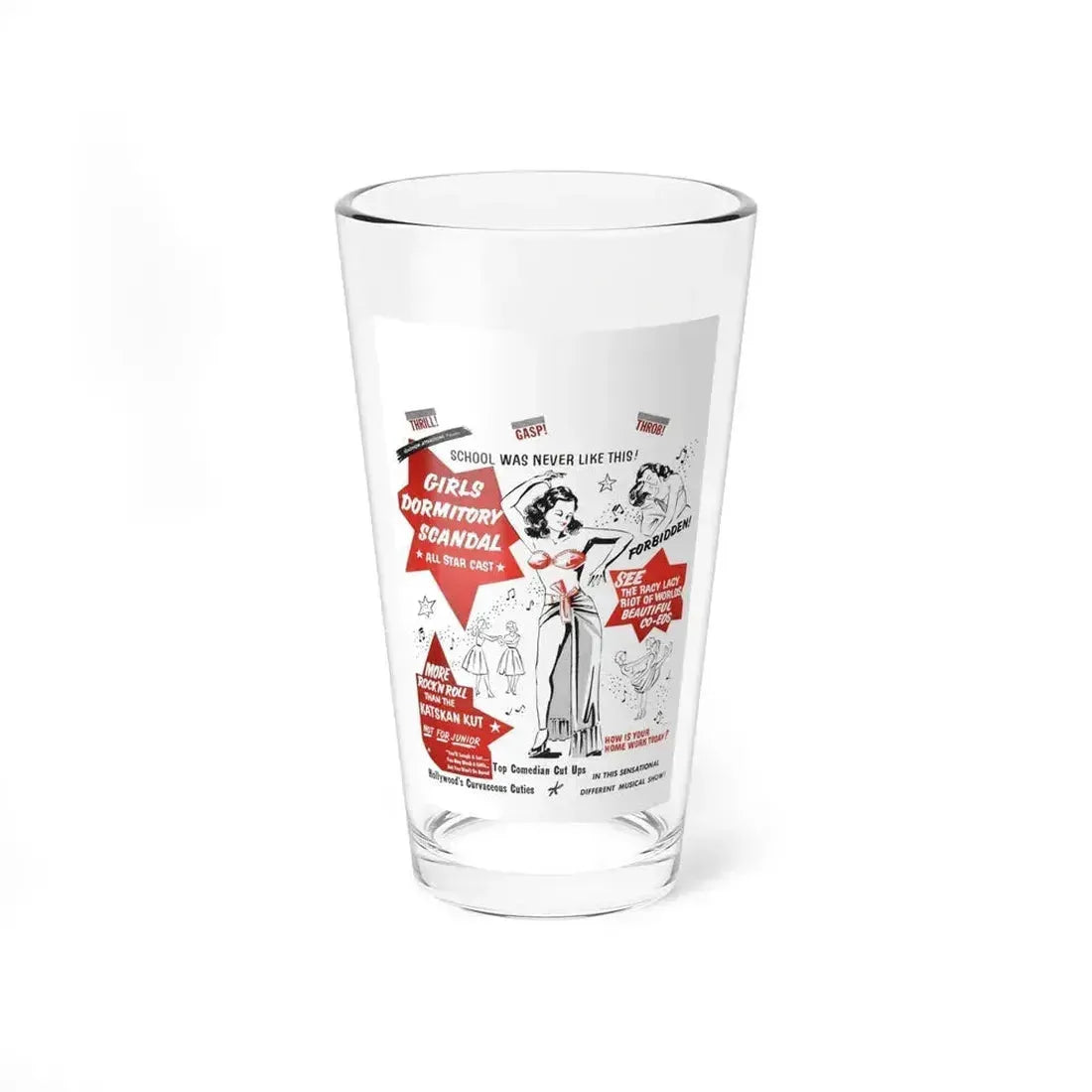 GIRLS DORMITORY SCANDAL 1950 Movie Poster - Pint Glass 16oz 16oz - Go Mug Yourself