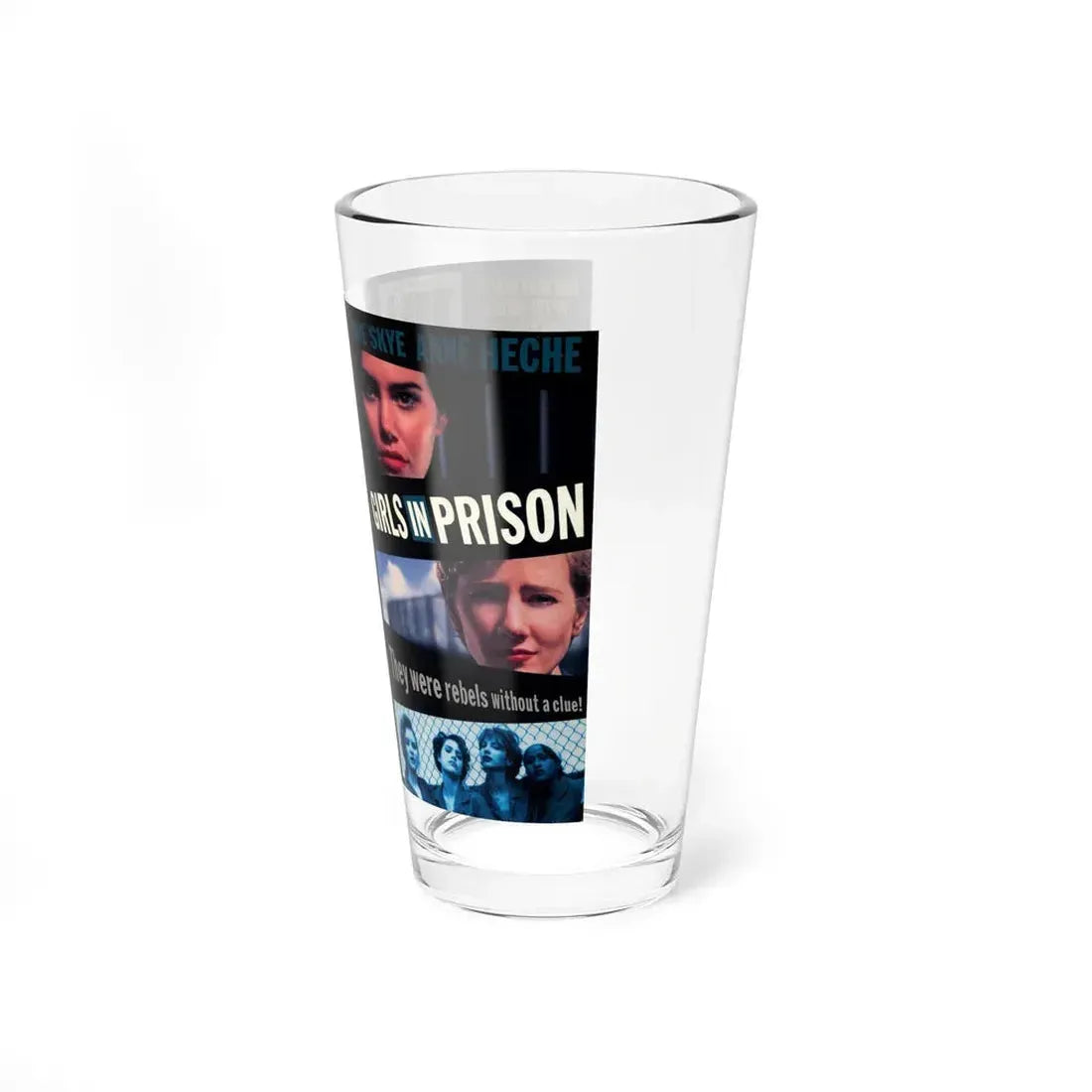 GIRLS IN PRISON (VHS COVER) Pint Glass 16oz - Go Mug Yourself