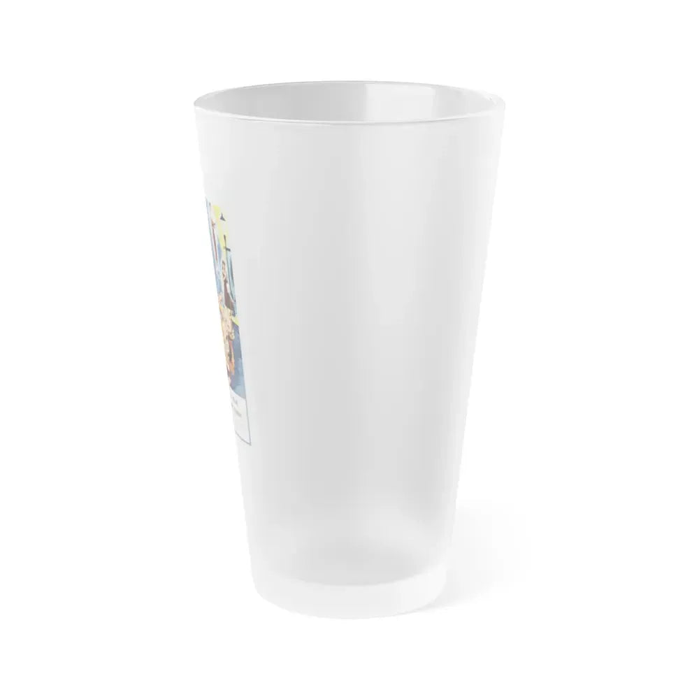 GIRLS ON THE LOOSE 1958 Movie Poster - Frosted Pint Glass 16oz - Go Mug Yourself