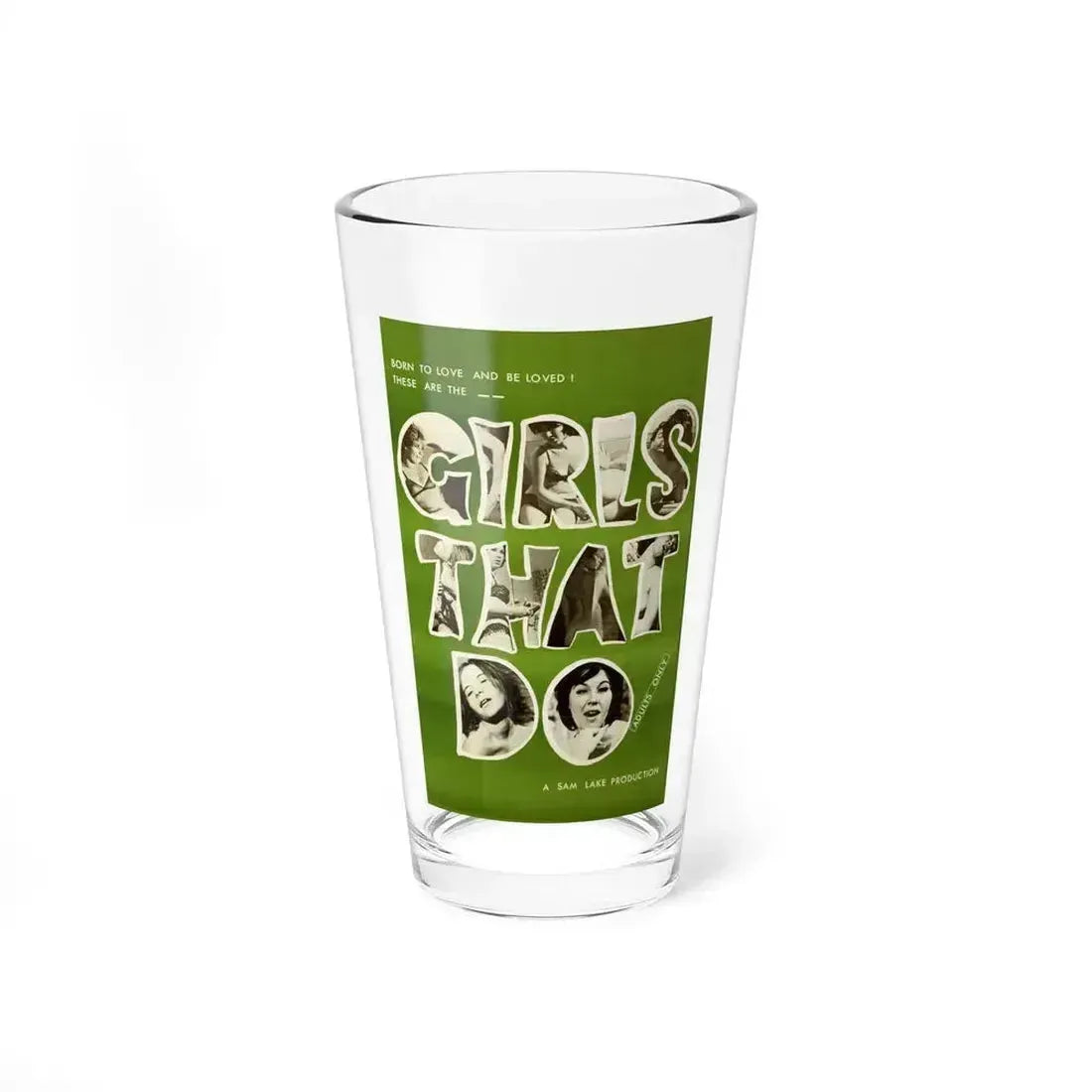 GIRLS THAT DO 1969 Movie Poster - Pint Glass 16oz 16oz - Go Mug Yourself