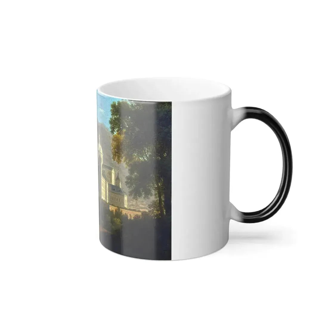 Giuseppe Canella (1788-1847) The Escorial - Oil on Paper Laid on Tin - Color Changing Mug 11oz - Go Mug Yourself