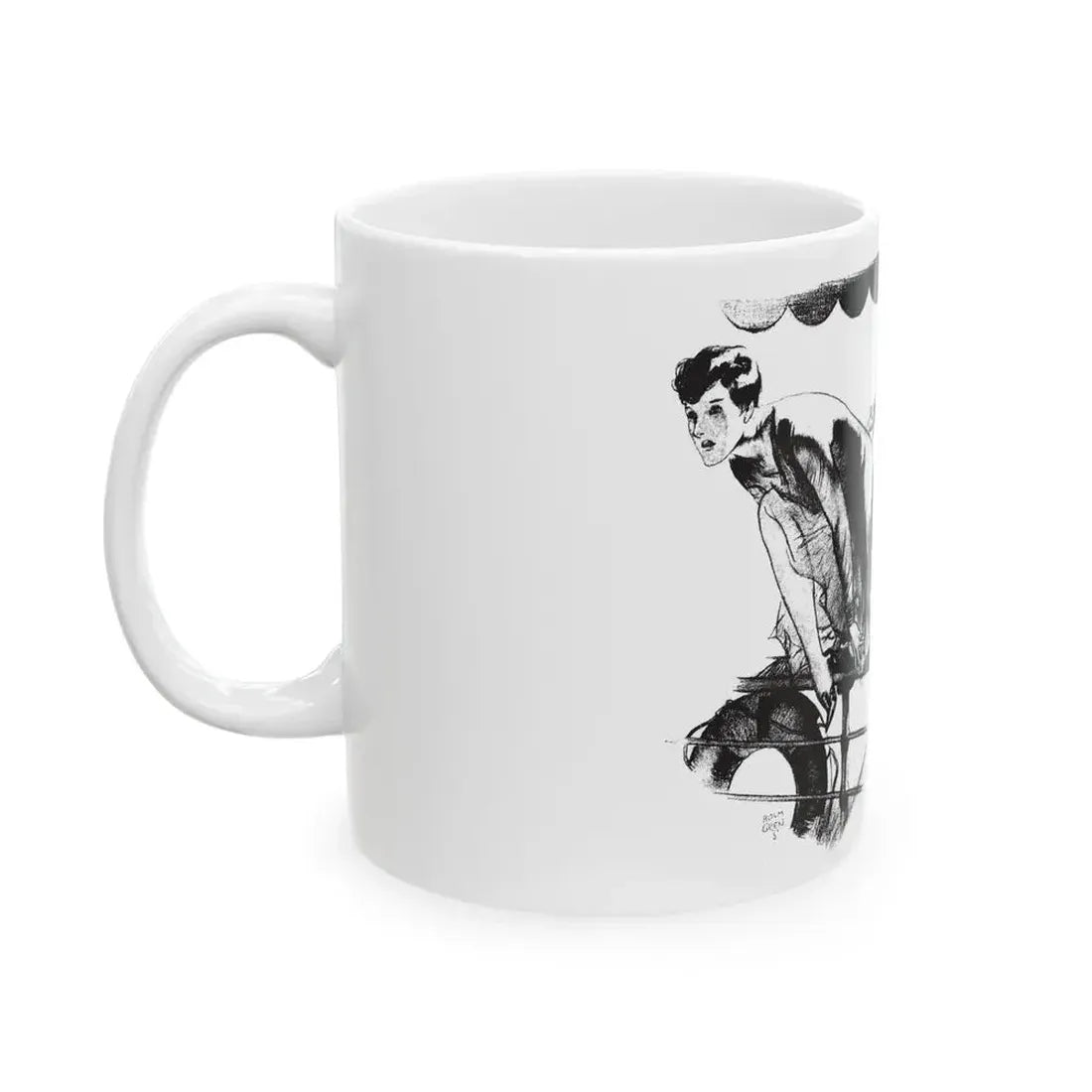 Give and Take (2), Collier's, February 11, 1928 - White Coffee Mug - Go Mug Yourself