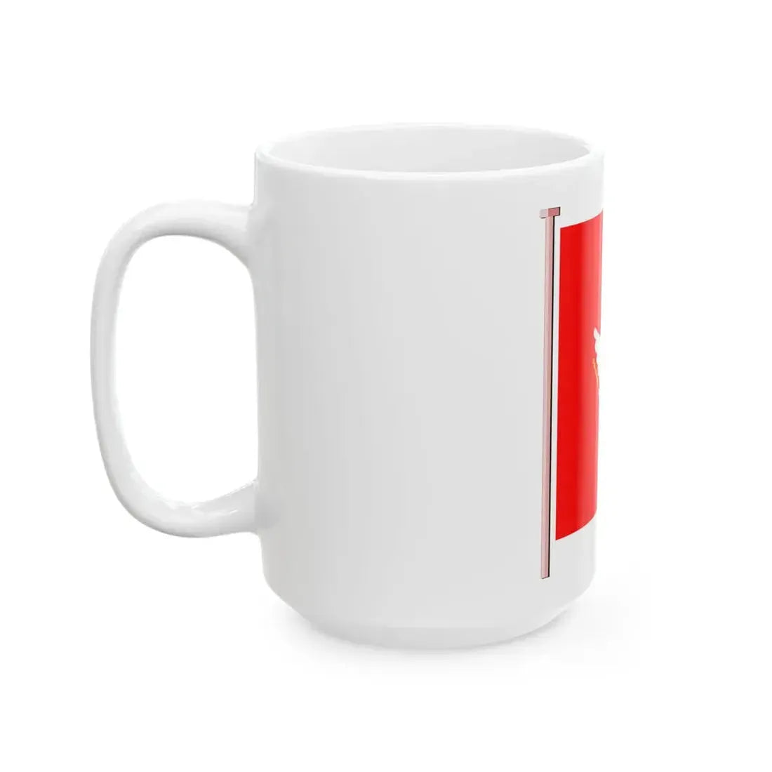 Glavna ratna zastava alaj barjak knjaza Danila I iz 1858 (Montenegro) White Coffee Mug - Go Mug Yourself