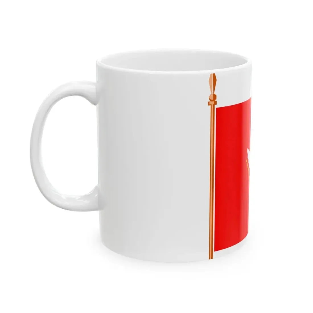 Glavna ratna zastava alaj barjak knjaza Nikole I (Montenegro) White Coffee Mug - Go Mug Yourself