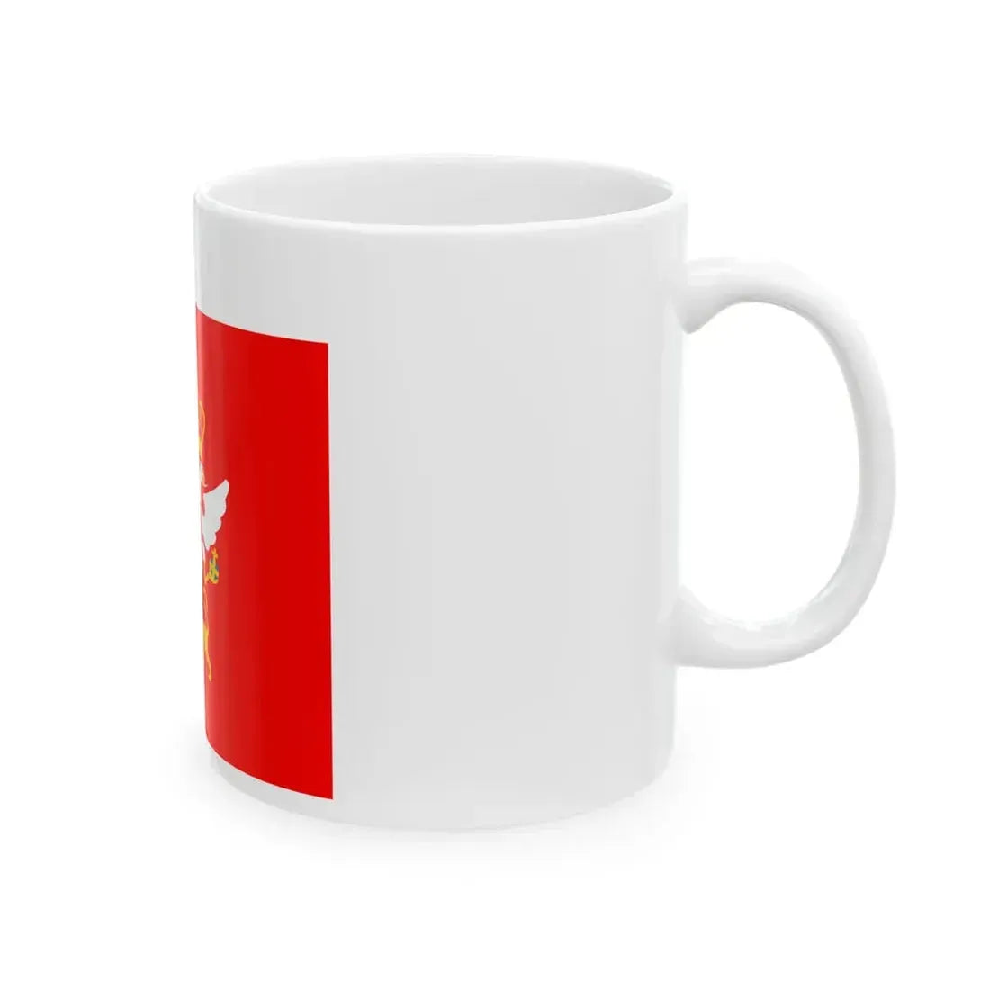 Glavna ratna zastava alaj barjak knjaza Nikole I (Montenegro) White Coffee Mug - Go Mug Yourself