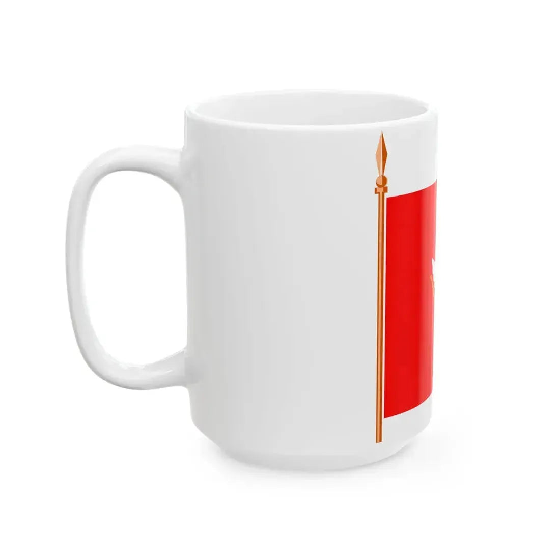 Glavna ratna zastava alaj barjak knjaza Nikole I (Montenegro) White Coffee Mug - Go Mug Yourself