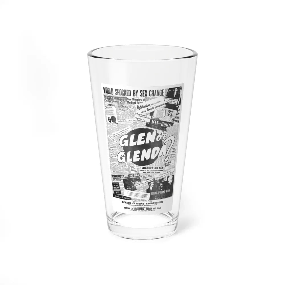 GLEN OR GLENDA (2) 1953 Movie Poster - Pint Glass 16oz 16oz - Go Mug Yourself