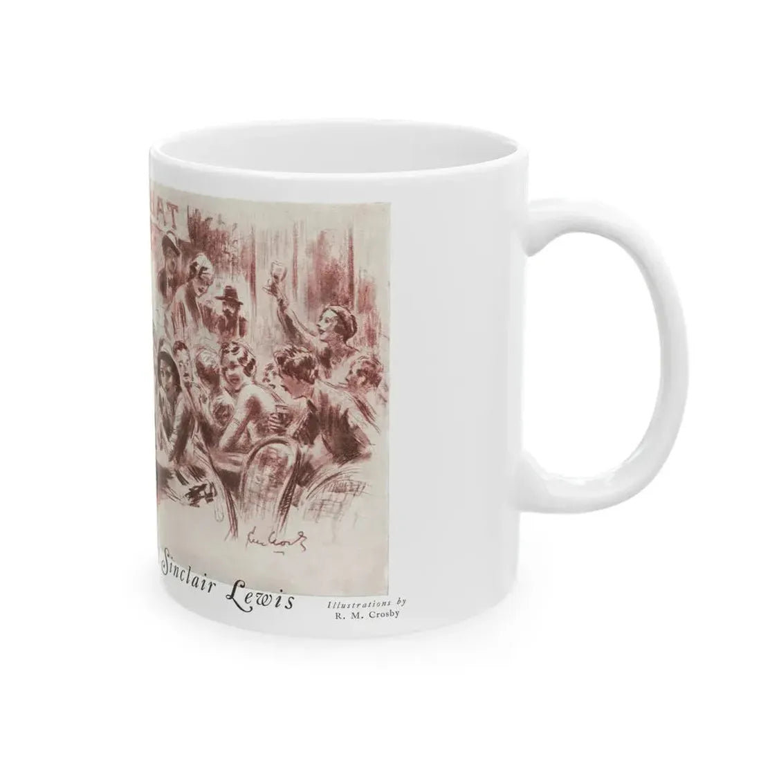 Go East, Young man (1), Nashs Pall Mall magazine, July 1931 - White Coffee Mug - Go Mug Yourself