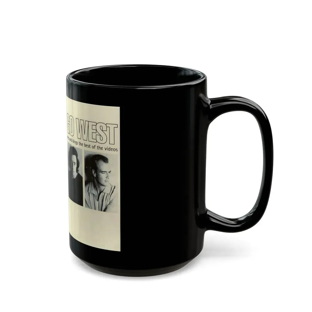 GO WEST ACES AND KINGS THE BEST OF THE VIDEOS (VHS COVER) - Black Coffee Mug - Go Mug Yourself