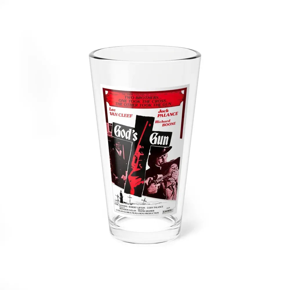 GOD'S GUN 1975 Movie Poster - Pint Glass 16oz 16oz - Go Mug Yourself