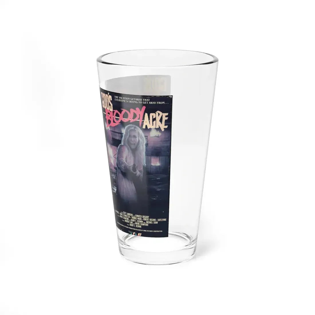 GODS BLOODY ACRE (VHS COVER) Pint Glass 16oz - Go Mug Yourself