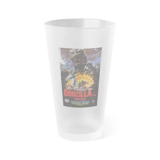 GODZILLA 1985 (3) Movie Poster - Frosted Pint Glass 16oz Default Title - Go Mug Yourself