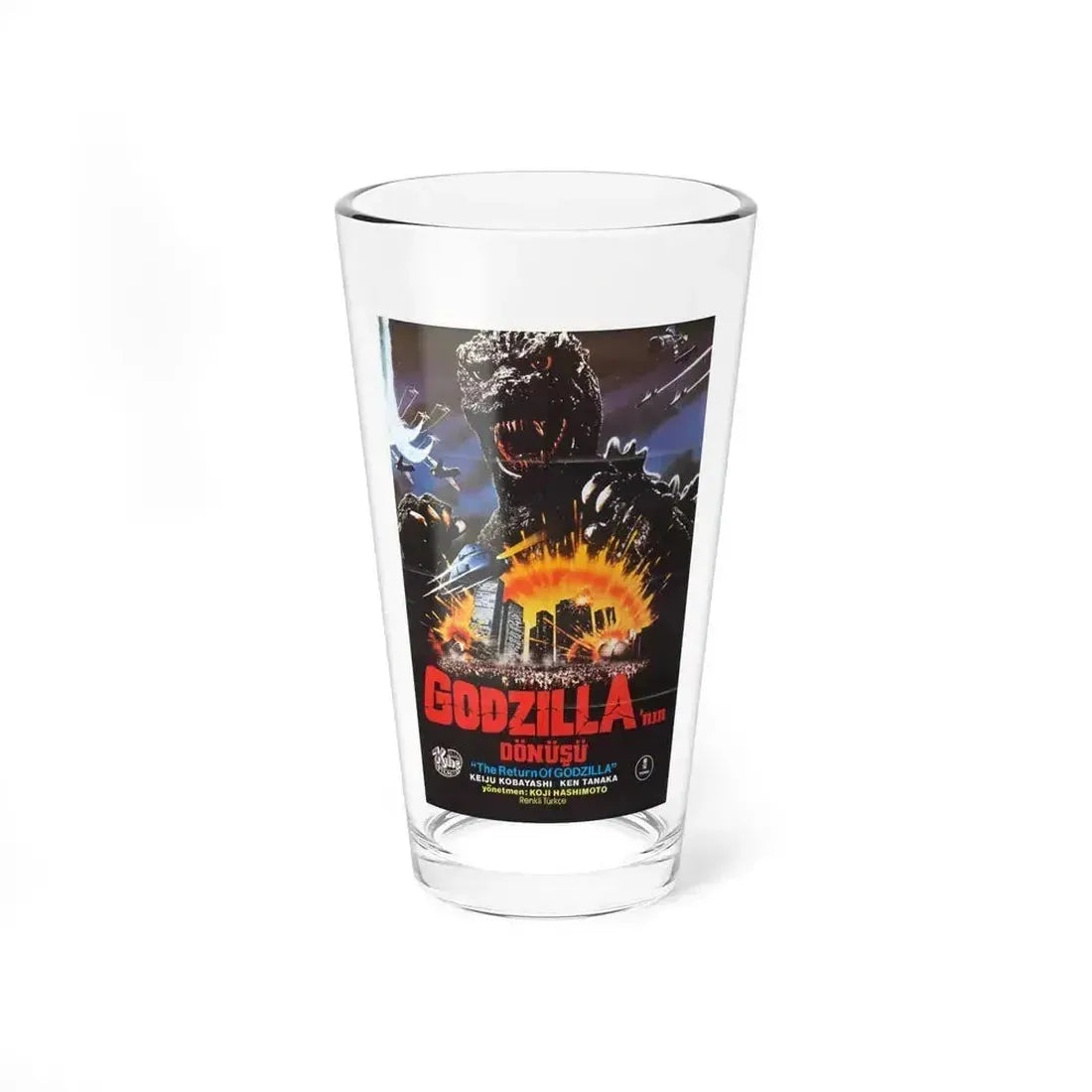 GODZILLA 1985 (3) Movie Poster - Pint Glass 16oz 16oz - Go Mug Yourself