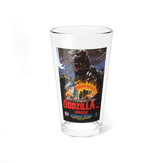 GODZILLA 1985 (3) Movie Poster - Pint Glass 16oz 16oz - Go Mug Yourself