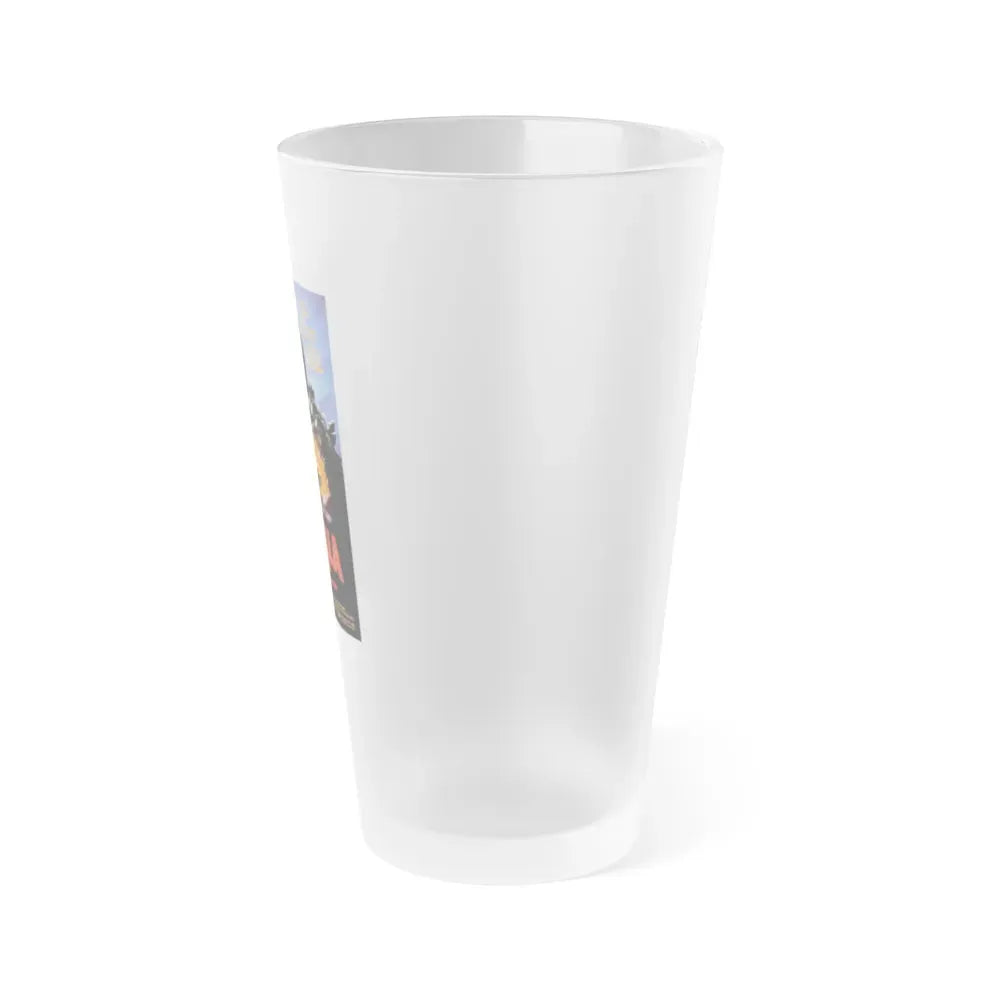 GODZILLA 1985 Movie Poster - Frosted Pint Glass 16oz - Go Mug Yourself