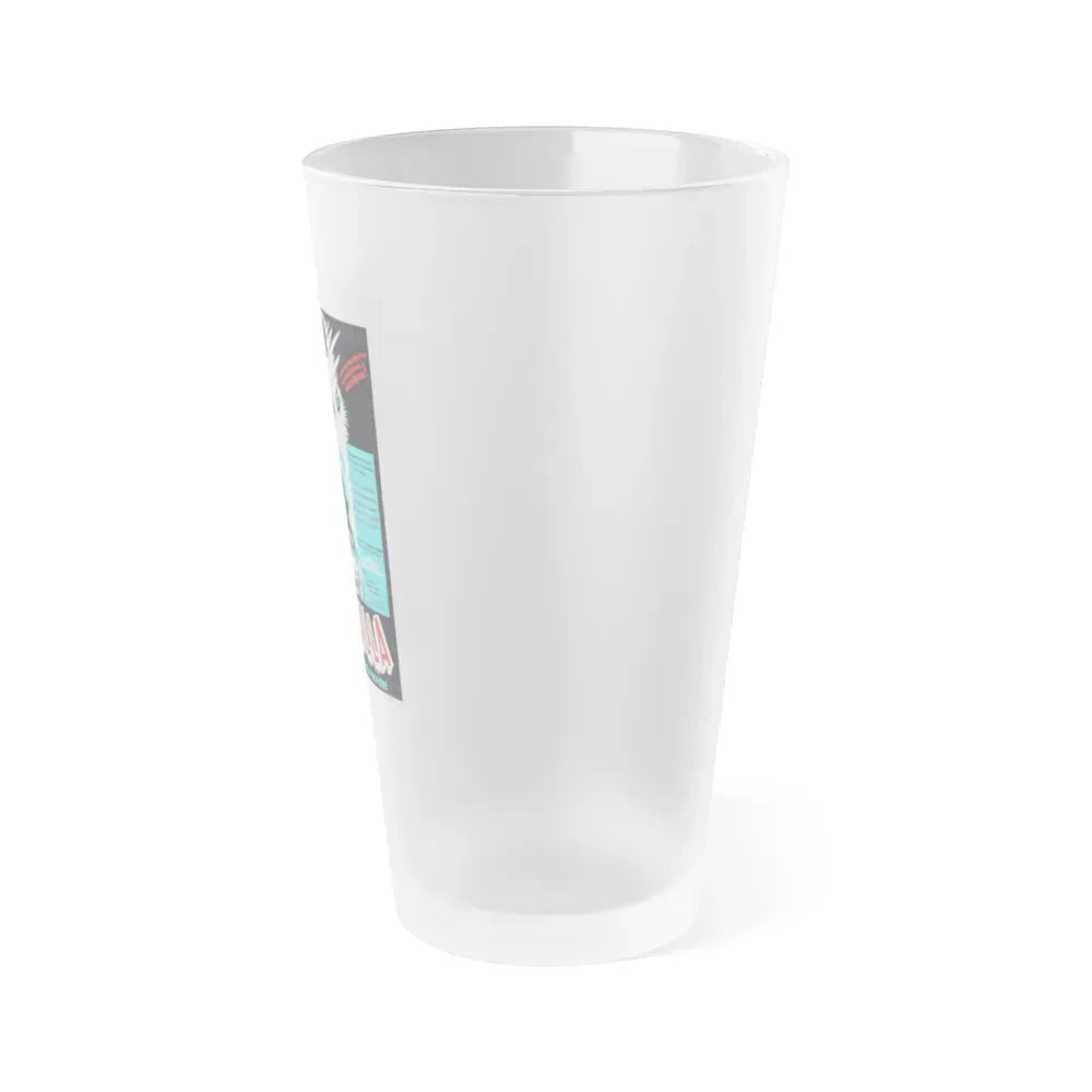 GODZILLA (FRENCH) 1954 Movie Poster - Frosted Pint Glass 16oz - Go Mug Yourself