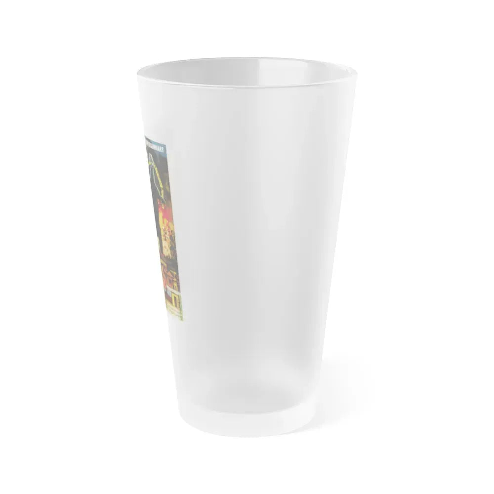 GODZILLA (GERMAN) 1954 Movie Poster - Frosted Pint Glass 16oz - Go Mug Yourself