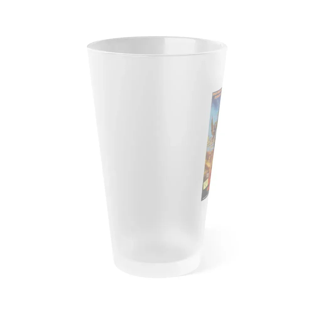 GODZILLA ON MONSTER ISLAND 1972 Movie Poster - Frosted Pint Glass 16oz - Go Mug Yourself