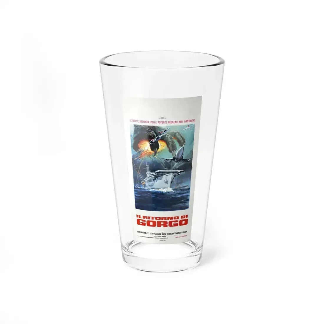 GODZILLA'S REVENGE (ITALIAN) 1969 Movie Poster - Pint Glass 16oz 16oz - Go Mug Yourself